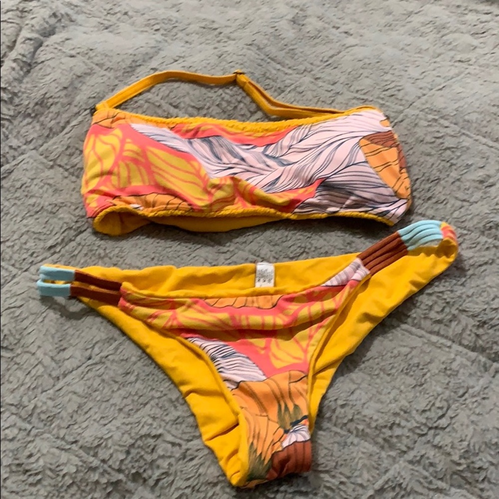 Maaji Yellow Tropical Bikini